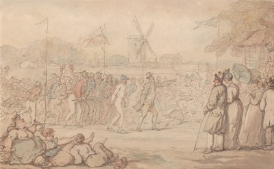 Captain Barclays rallywedstrijd door Thomas Rowlandson